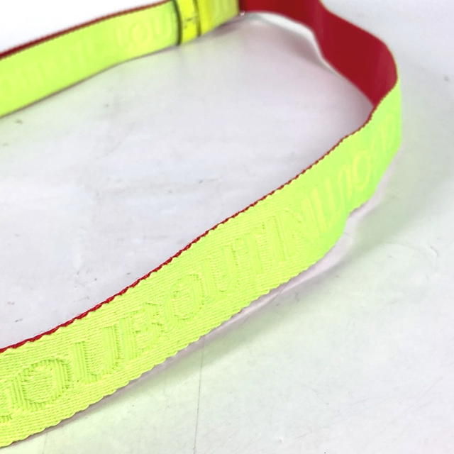 Christian Louboutin Christian Louboutin logo Buckle Accessories belt Canvas yellow Unused - view 5