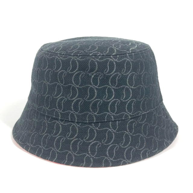 Christian Louboutin Christian Louboutin Logo CL bucket hat bob hat cotton Black/Red Unused - view 3