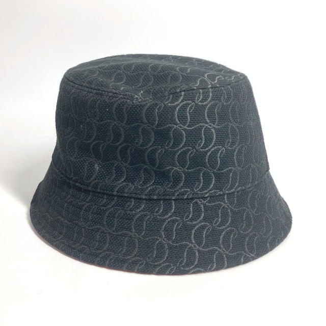 Christian Louboutin Christian Louboutin Logo CL bucket hat bob hat cotton Black/Red Unused - view 5