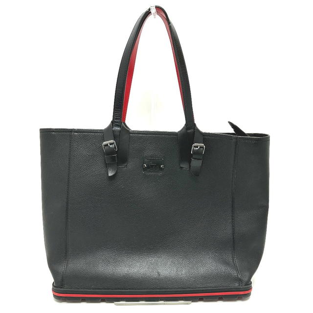 Christian Louboutin Christian Louboutin logo Shoulder bag Tote Bag Leather Black/Red/SilverHardware - view 2