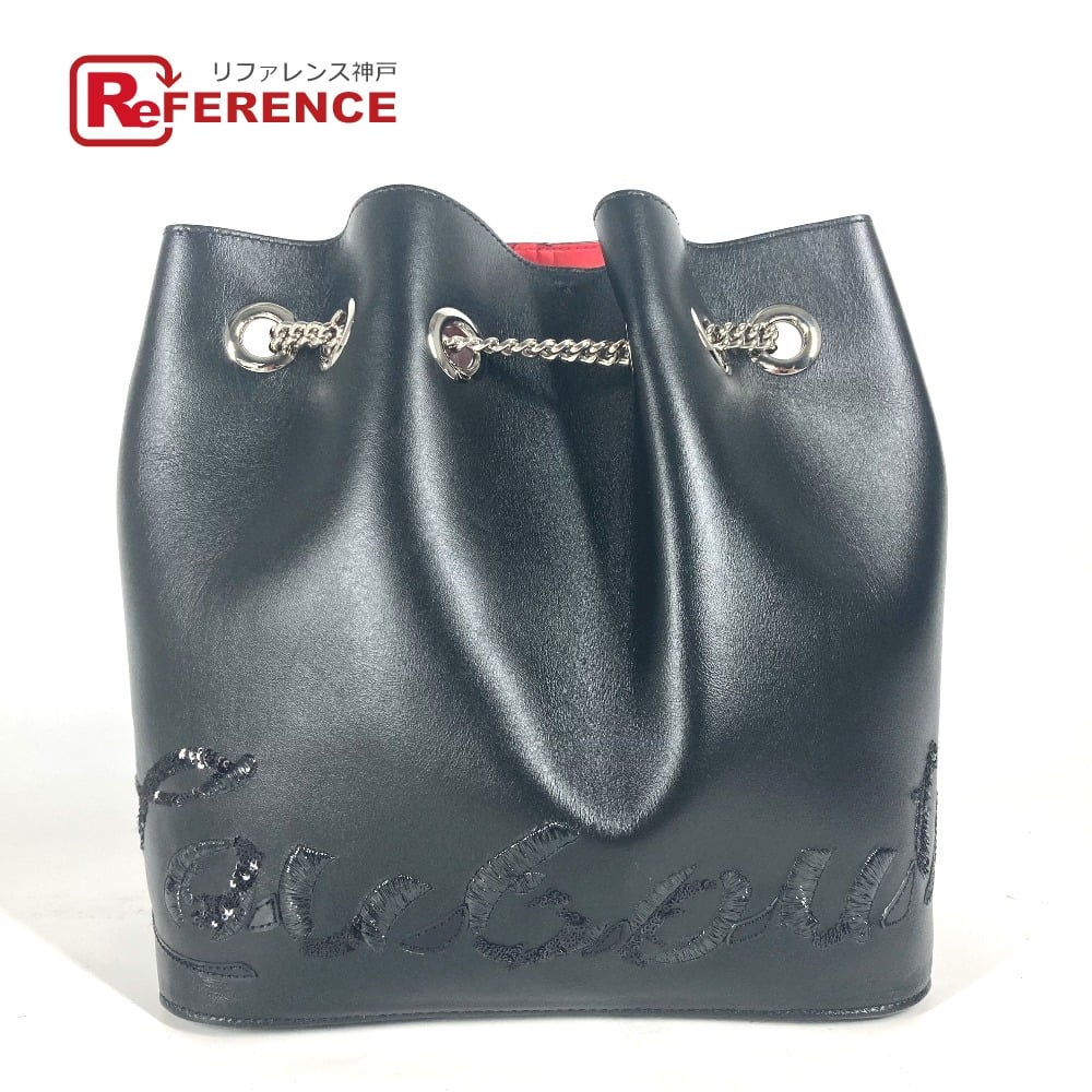 Christian Louboutin Christian Louboutin Sequin logo MARIE JANE Backpack Bag Chain Backpack
