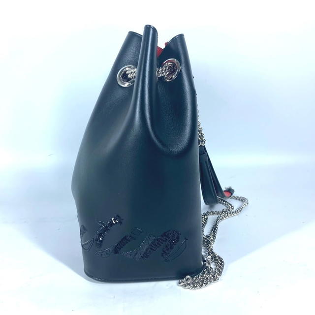 Christian Louboutin Christian Louboutin Sequin logo MARIE JANE Backpack Bag Chain Backpack - view 5