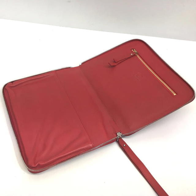 Christian Louboutin CHRISTIAN LOUBOUTIN Spike Studs Clutch Bag iPad Case Red - view 3