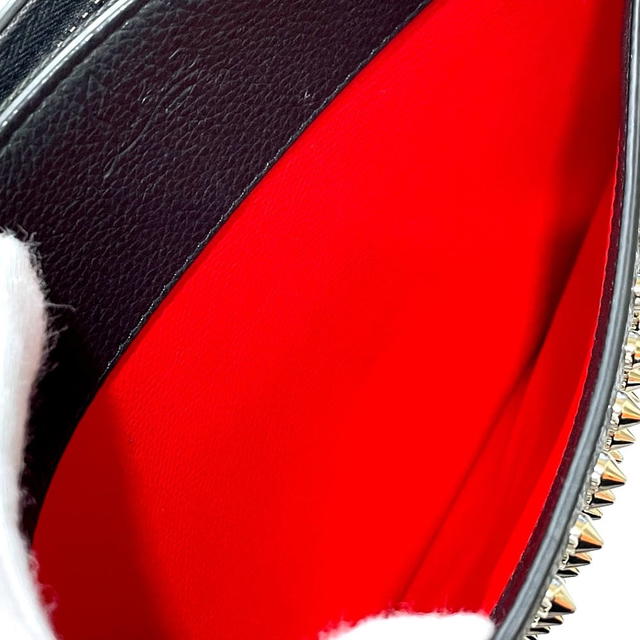 Christian Louboutin CHRISTIAN LOUBOUTIN Spike studs Sky porch Clutch bag Leather Black - view 5