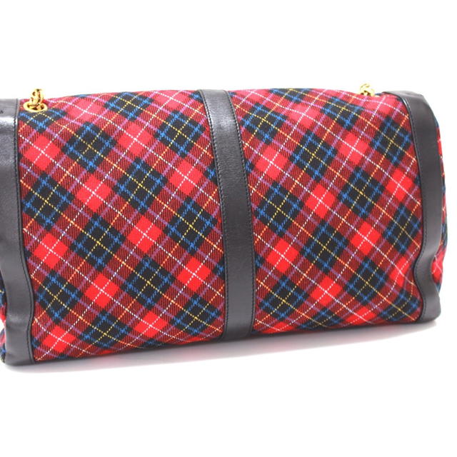 Christian Louboutin CHRISTIAN LOUBOUTIN Sweet Charity Checkered Shoulder Bag Red - view 4