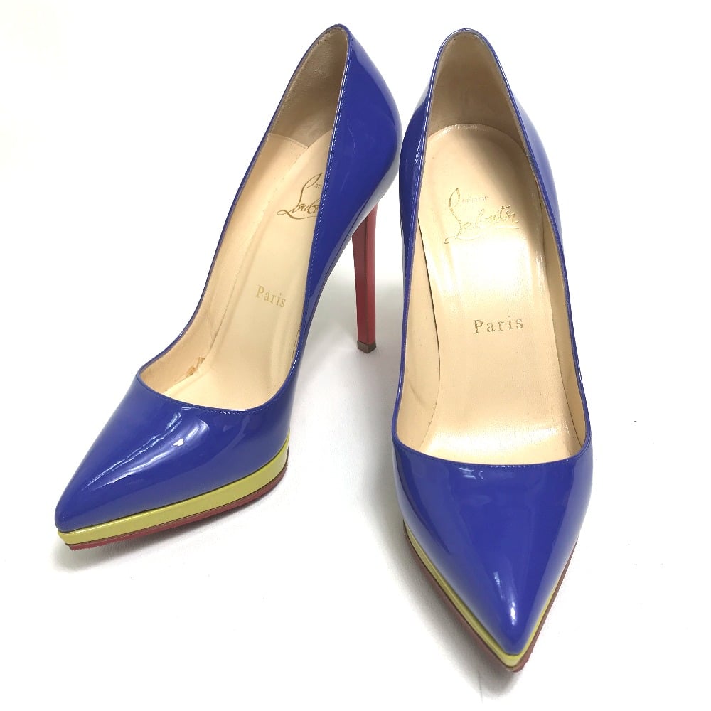 Christian Louboutin CHRISTIAN LOUBOUTIN Tricolol Enamel Heels Patent Leather 1110971