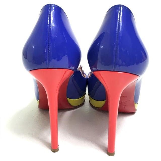 Christian Louboutin CHRISTIAN LOUBOUTIN Tricolol Enamel Heels Patent Leather 1110971 - view 4