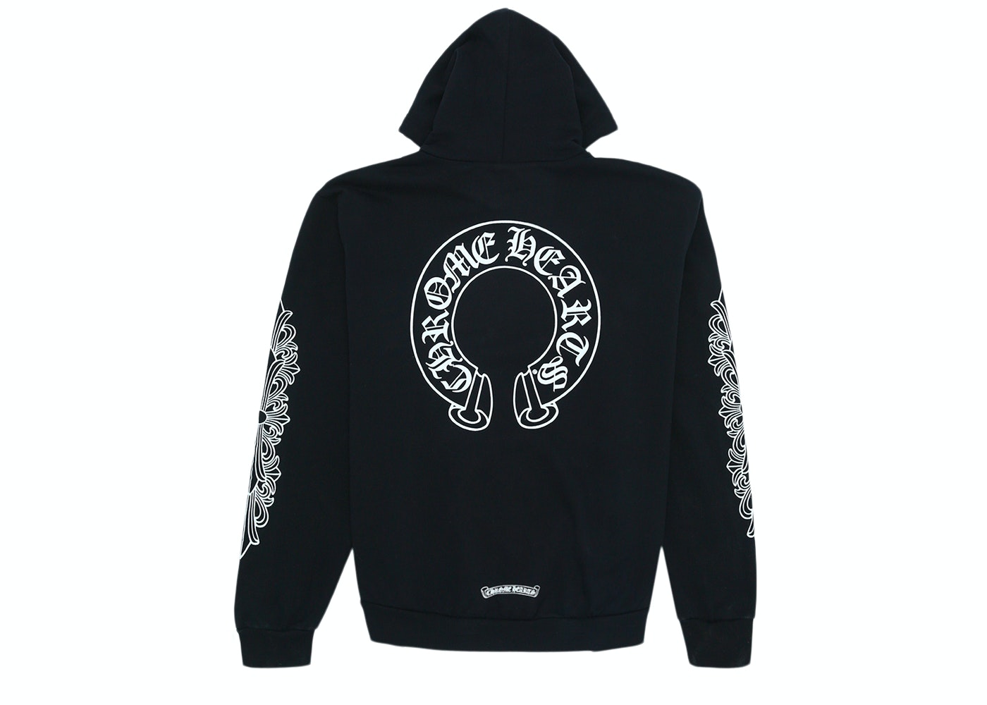 Chrome Hearts Chrome Hearts Horse Shoe Floral Hoodie Black