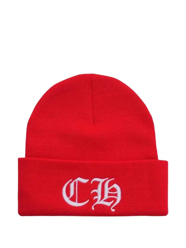 Chrome Hearts Chrome Hearts CH Logo Beanie Red White