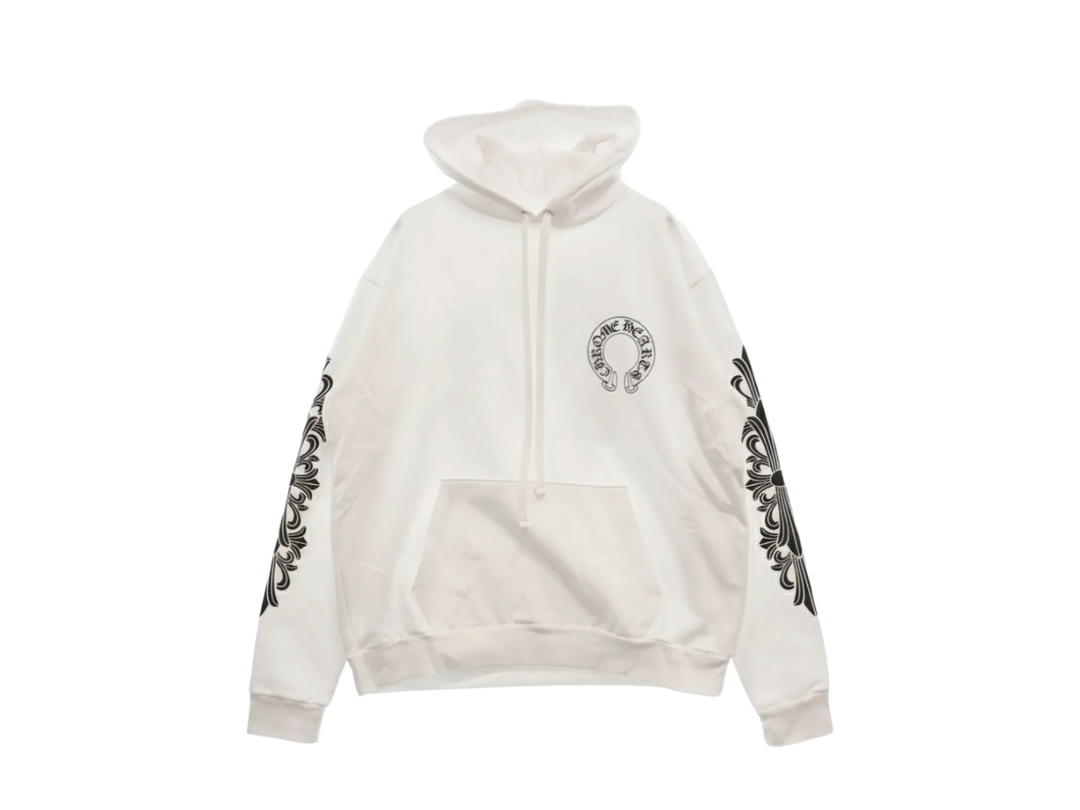 Chrome Hearts Chrome Hearts Horseshoe Print Hoodie White