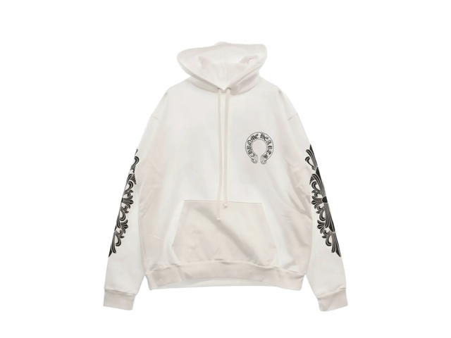 Chrome Hearts Chrome Hearts Horseshoe Print Hoodie White - view 1