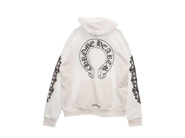 Chrome Hearts Chrome Hearts Horseshoe Print Hoodie White - view 2
