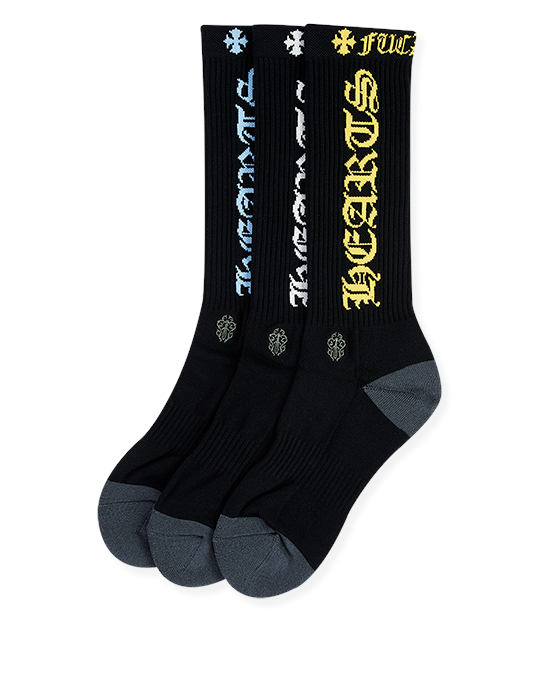 Chrome Hearts Chrome Hearts 3-Pack CH Socks Multicolor/Black - view 1