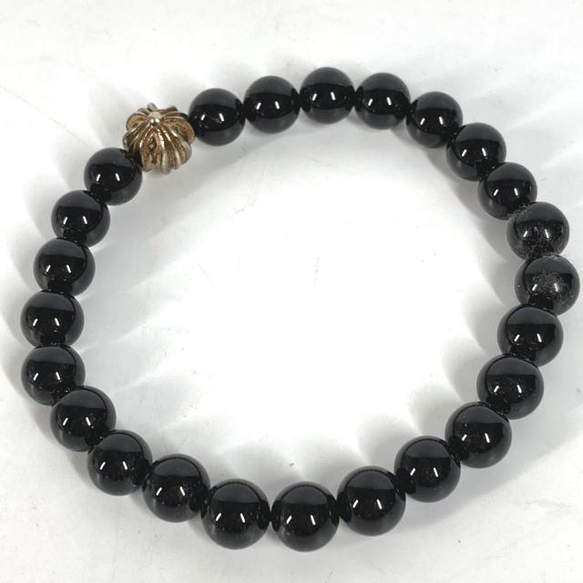 Chrome Hearts CHROME HEARTS 8mm BEAD CH Cross Ball Bead Accessories Bangle Bracelet onyx Black - view 5
