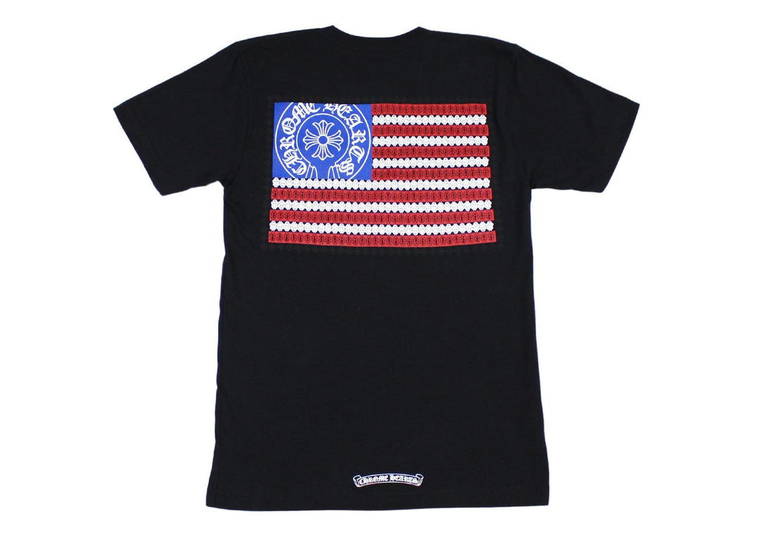 Chrome Hearts Chrome Hearts American Flag Dagger T-shirt Black