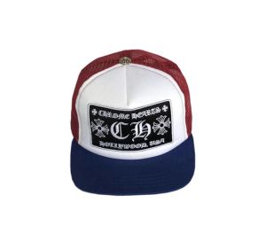 Buy Chrome Hearts CH Hollywood Trucker Hat Red-White-Blue at Sasom – Authentic and Ready to Ship