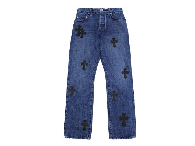 Chrome Hearts Chrome Hearts Cross Leather Patches Jeans - view 1