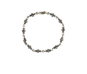 Chrome Hearts Cross Link Bracelet In Sterling Silver