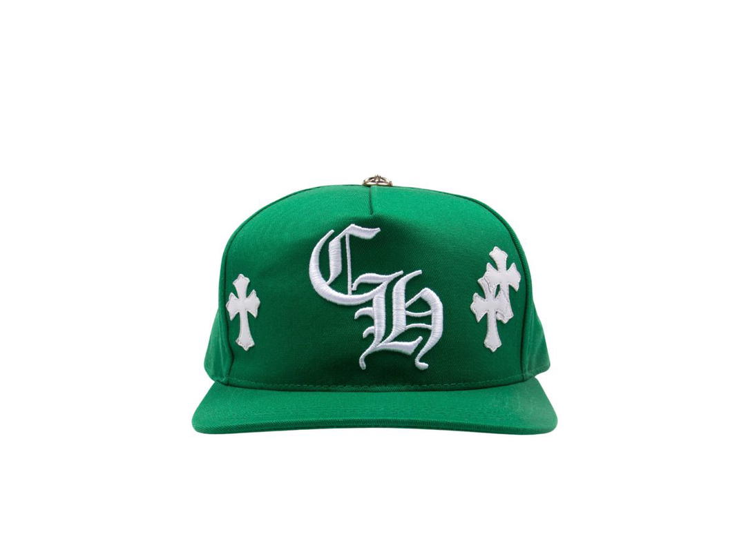 Chrome Hearts Chrome Hearts Cross Patch Baseball Hat Green