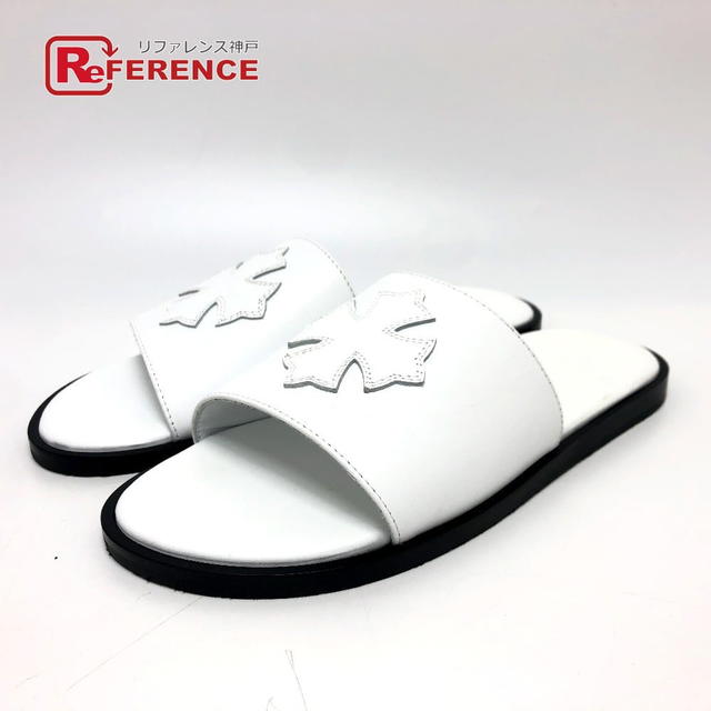 Chrome Hearts CHROME HEARTS Cross patch Flat sandals Sandals Leather White Unused - view 1