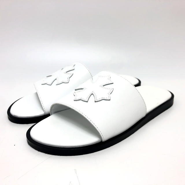 Chrome Hearts CHROME HEARTS Cross patch Flat sandals Sandals Leather White Unused - view 2