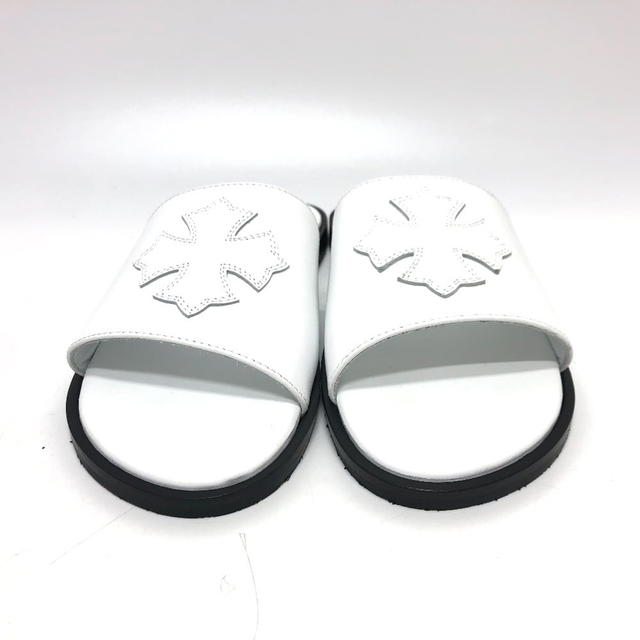 Chrome Hearts CHROME HEARTS Cross patch Flat sandals Sandals Leather White Unused - view 3