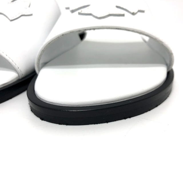 Chrome Hearts CHROME HEARTS Cross patch Flat sandals Sandals Leather White Unused - view 5