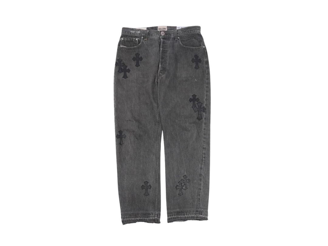 Chrome Hearts Chrome Hearts Cross Patch Gallery Dept. 5001 Jeans Black