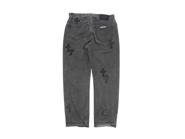 Chrome Hearts Chrome Hearts Cross Patch Gallery Dept. 5001 Jeans Black - view 2