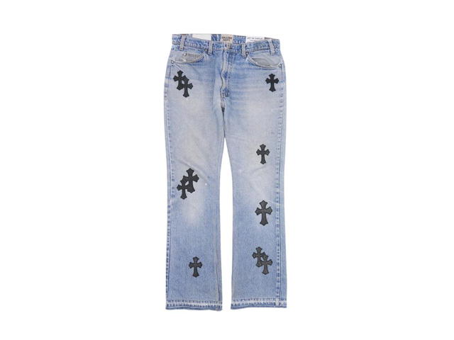 Chrome Hearts Chrome Hearts Cross Patch Gallery Dept. Flare Jeans Blue-Black - view 1