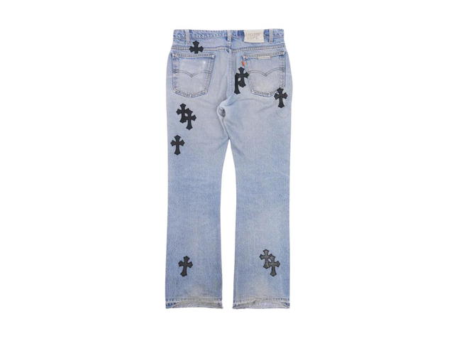 Chrome Hearts Chrome Hearts Cross Patch Gallery Dept. Flare Jeans Blue-Black - view 2