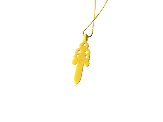 Chrome Hearts Chrome Hearts Dagger Pendant Silicone Necklace Yellow - view 2