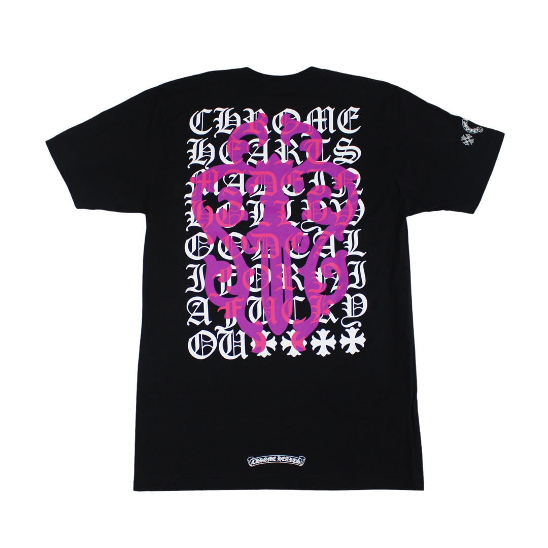 Chrome Hearts Chrome Hearts Eye Chart Dagger T-shirt Black