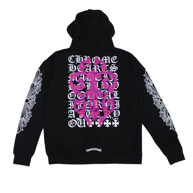 Chrome Hearts Chrome Hearts Eye Chart Dagger Zip-Up Hoodie Black - view 1
