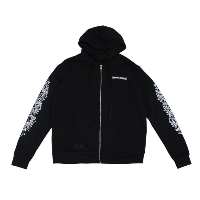 Chrome Hearts Chrome Hearts Eye Chart Dagger Zip-Up Hoodie Black - view 2