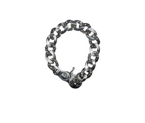 Buy Chrome Hearts Fancy Bracelet In Sterling Silver With VS1 Diamonds at Sasom – Authentic and Ready to Ship