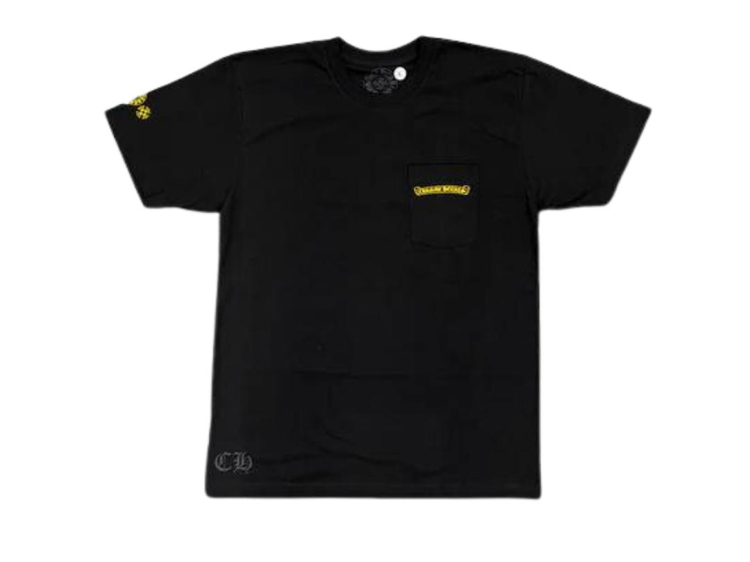 Chrome Hearts Chrome Hearts Hollywood Yellow Plus Cross Tee Black