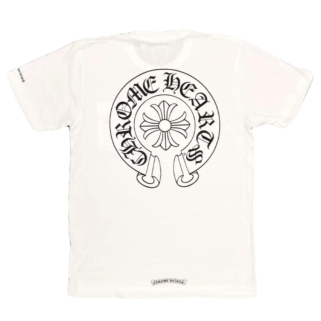 Chrome Hearts Chrome Hearts Horse Shoe Logo Pocket T-Shirt White