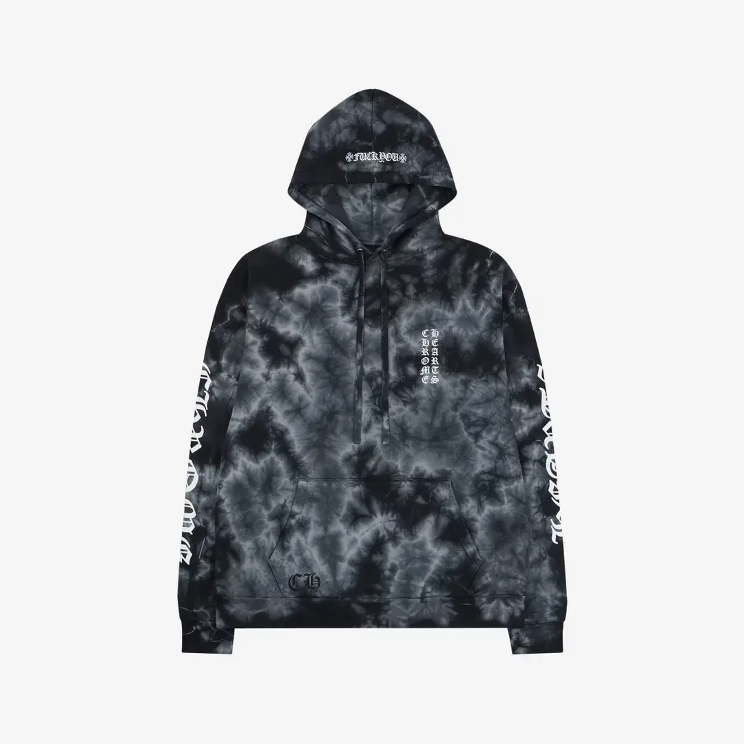 Chrome Hearts Chrome Hearts Horseshoe Tie Dye Hoodie Black