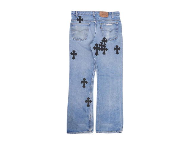 Chrome Hearts Chrome Hearts Levi's 517 Cross Patch Jeans Blue - view 2