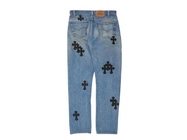 Chrome Hearts Chrome Hearts Levi's Cross Patch Jeans Blue Black - view 2