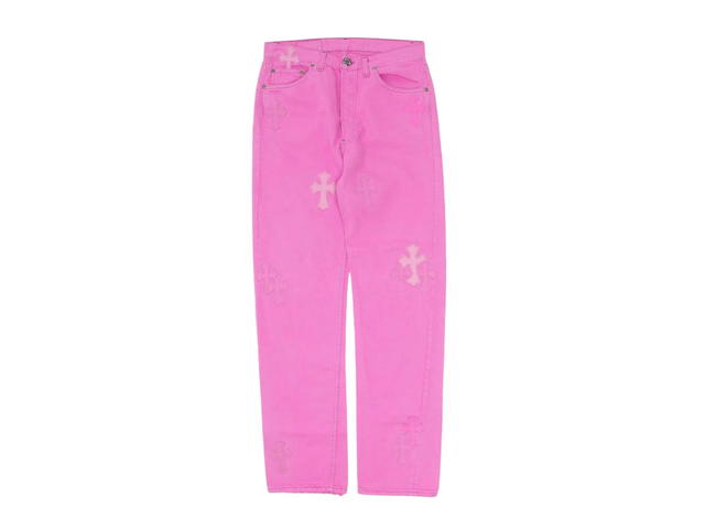 Chrome Hearts Chrome Hearts Levi's Sex Records Cross Patch Jeans Pink - view 1