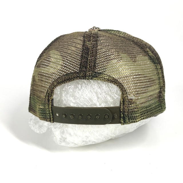 Chrome Hearts CHROME HEARTS logo camouflage mesh hat cap baseball cap cotton Green/Black - view 4