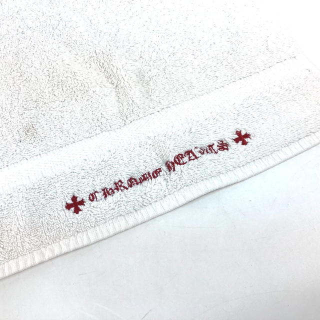 Chrome Hearts CHROME HEARTS logo Face towel interior towel cotton White/Red - view 3