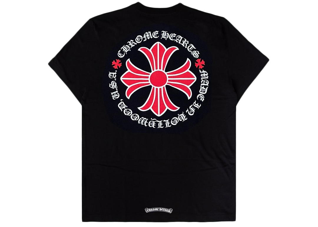 Chrome Hearts Chrome Hearts Made In Hollywood Plus Cross T-shirt Black/Red