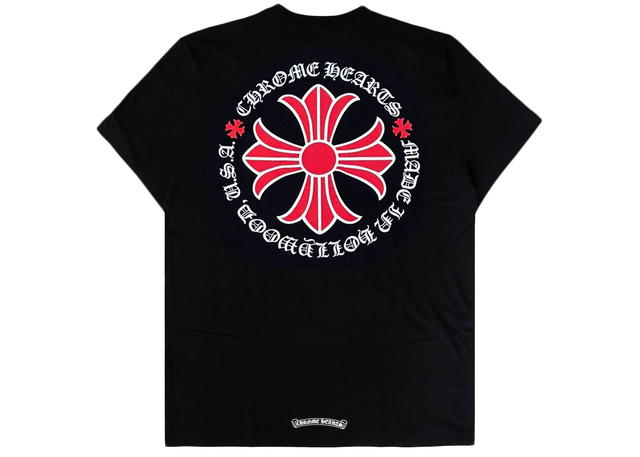 Chrome Hearts Chrome Hearts Made In Hollywood Plus Cross T-shirt Black/Red - view 1