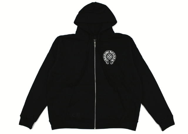 Chrome Hearts Chrome Hearts Malibu Exclusive Horse Shoe Zip Up Hoodie Black - view 2