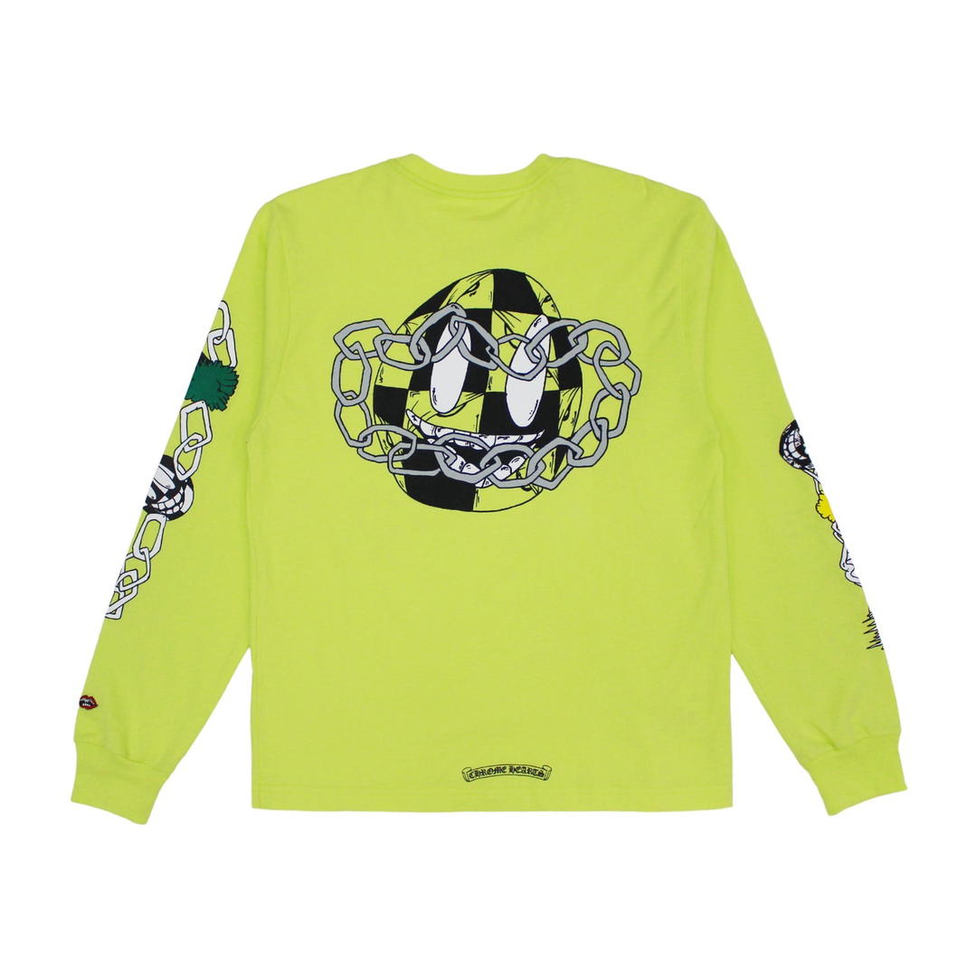 Chrome Hearts Chrome Hearts Matty Boy Link L/S T-shirt Lime Green