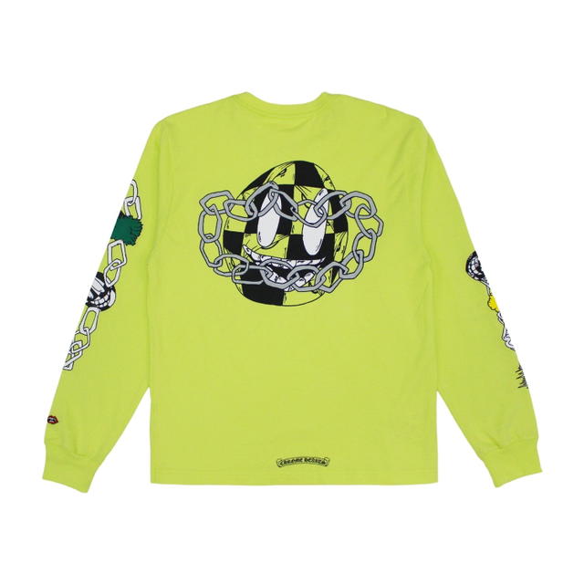 Chrome Hearts Chrome Hearts Matty Boy Link L/S T-shirt Lime Green - view 1