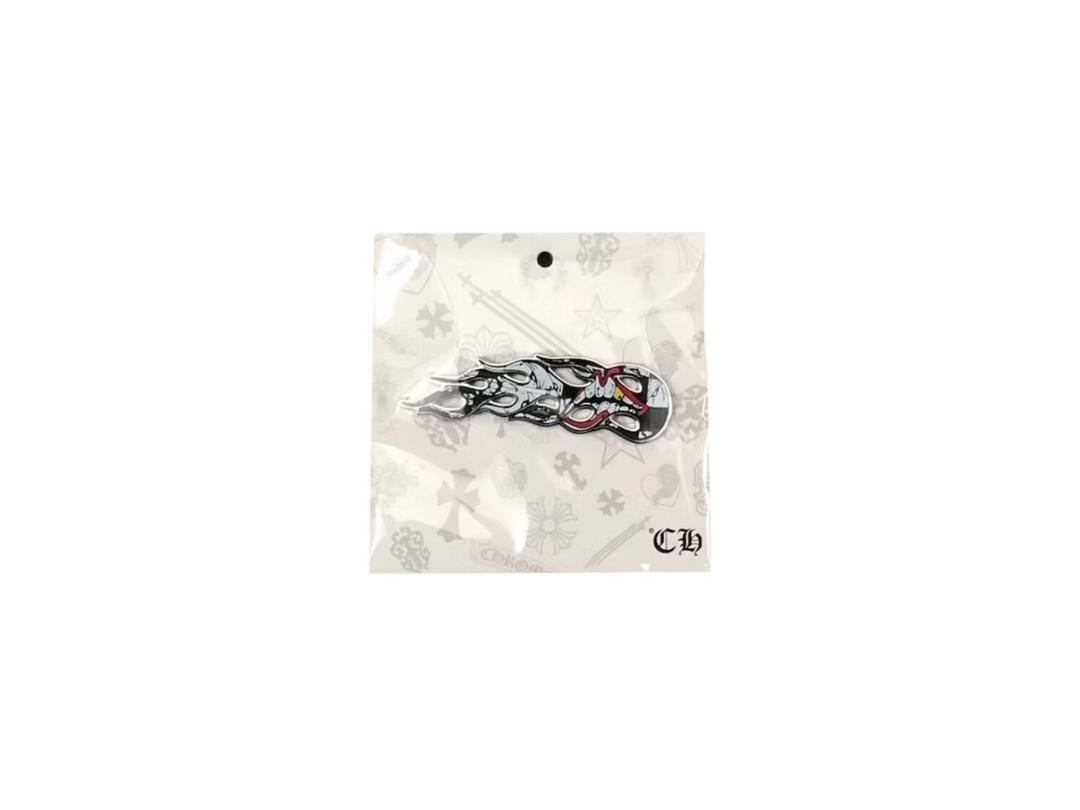 Chrome Hearts Chrome Hearts Matty Boy Sex Records Flames Pin Black White